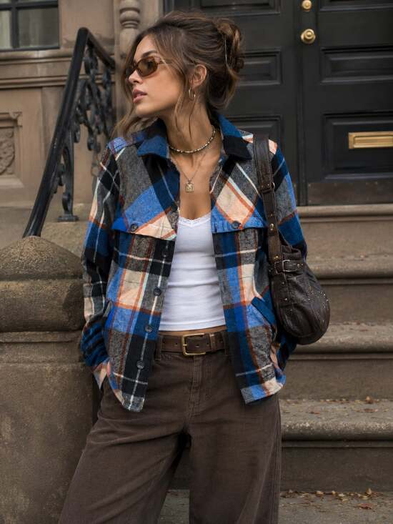 Woolrich Jackets & Blazers - Woolrich Oxbow Bend Plaid Flannel Shacket Jacket Organic Cotton Women’s SP